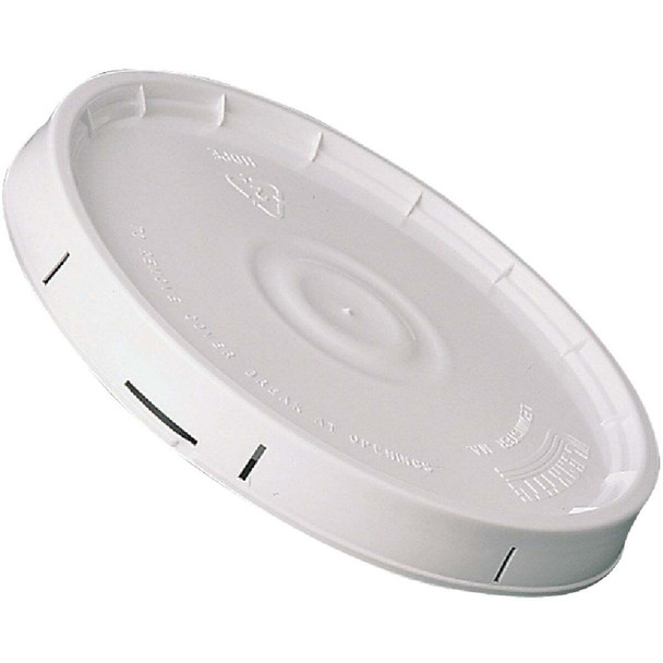 Leaktite Pull Tab Lid for 2 Gal. Pail, White 1044796