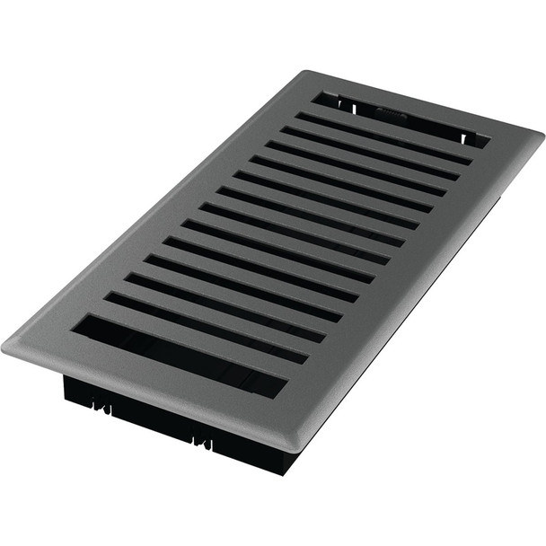Imperial Montezuma 4 In. x 10 In. Gray Granite Steel Floor Register RG3444