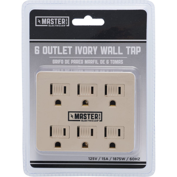 Do it Ivory 15A 6-Outlet Tap LA-33-IV