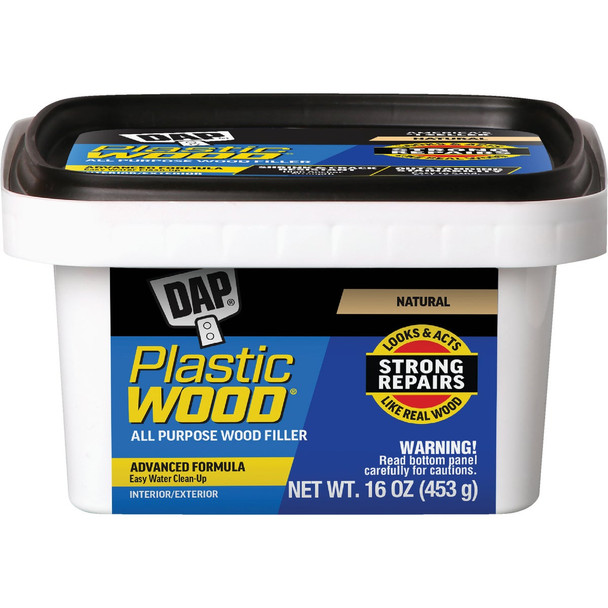 Dap Plastic Wood 16 Oz. Natural All Purpose Wood Filler 7079800529