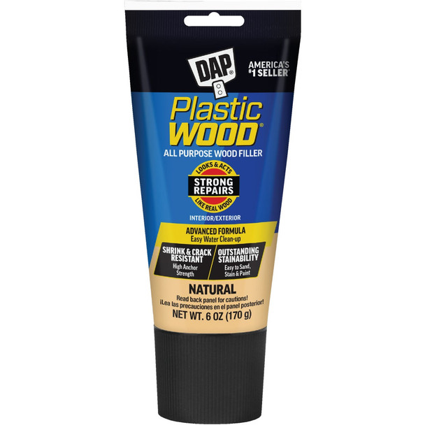 Dap Plastic Wood 6 Oz. Natural All Purpose Wood Filler 7079800581