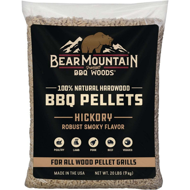 Bear Mountain BBQ Premium Woods 20 Lb. Hickory Wood Pellet FK14