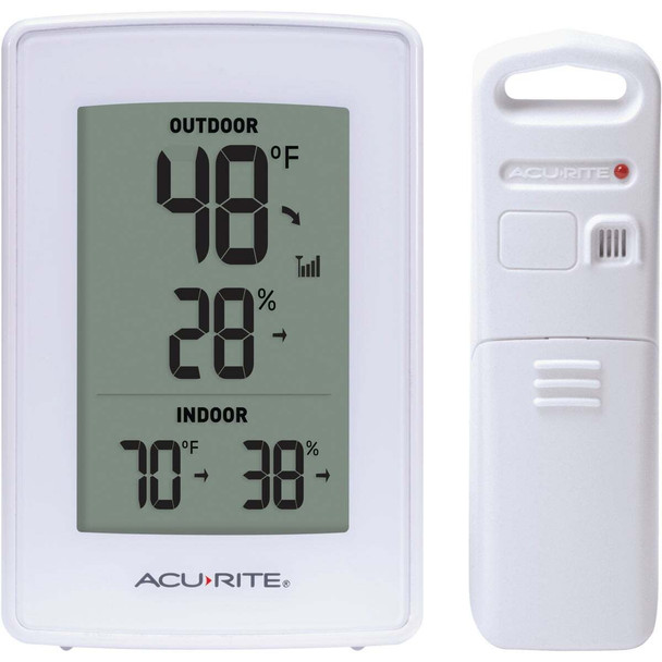 Acurite Digital Indoor & Outdoor Thermometer With Temperature & Humidity 00906A1