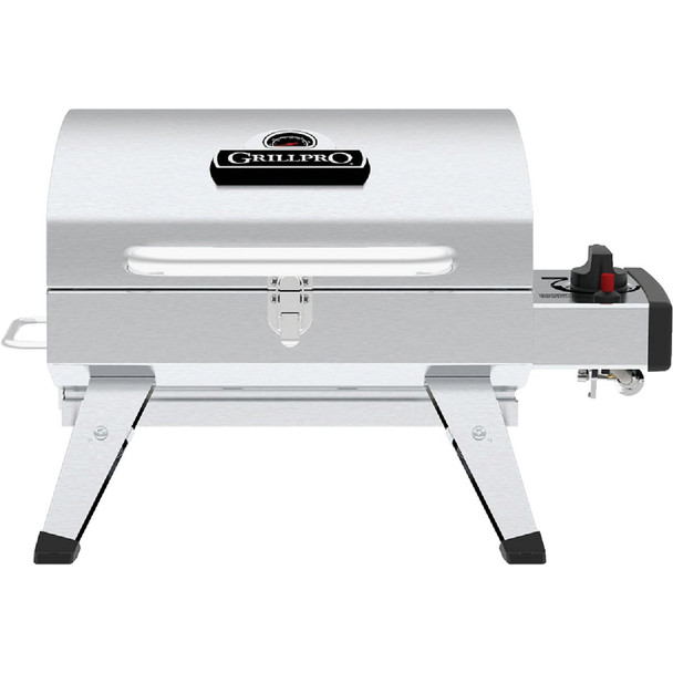 GrillPro Silver 200 Sq. In. Propane Gas Portable Grill 201114