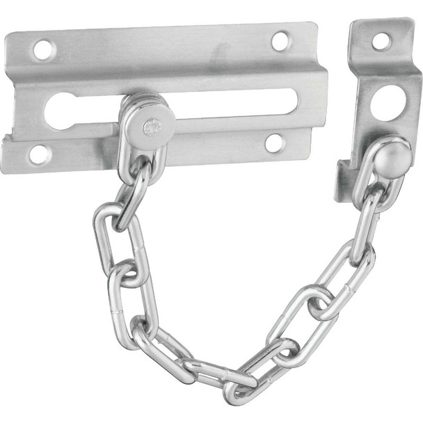 National Hardware Satin Chrome Security Chain Door Guard N274-407