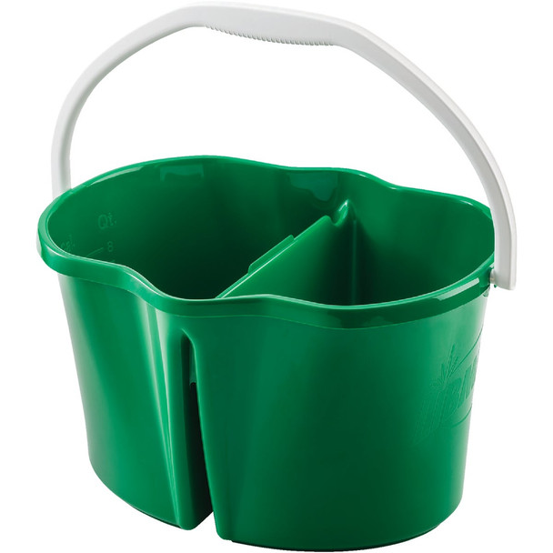 Libman Clean & Rinse 4 Gal. Green Divided Bucket 2113