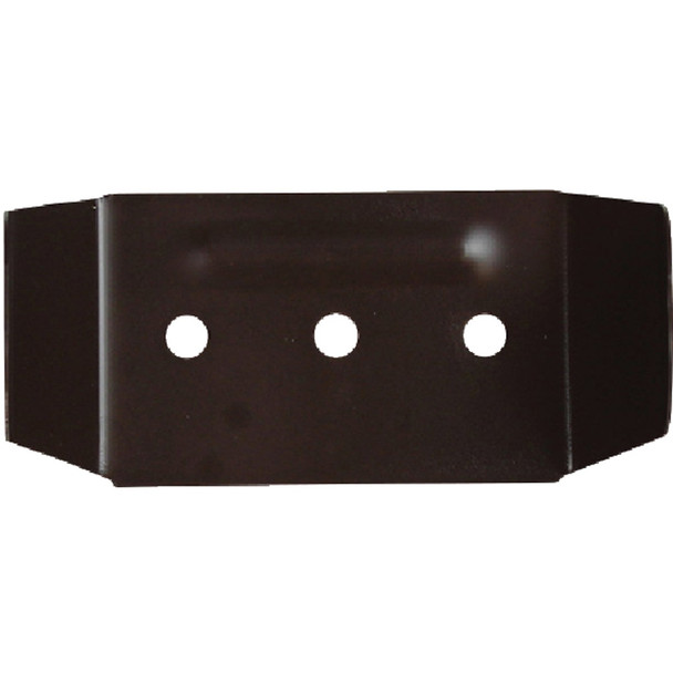 Spectra Metals 2 In. x 3 In. Brown Aluminum Downspout Clip 3DPCLIPRTB