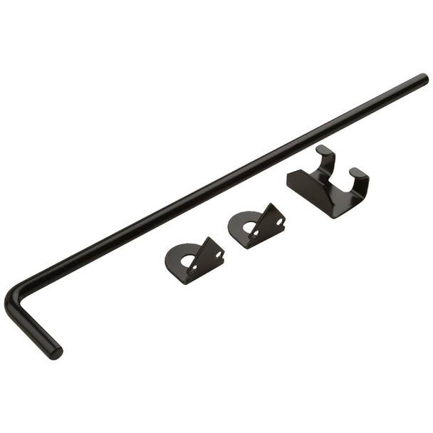 National Hardware 1/2 In. X 18 In. Black Steel Cane Bolt N177-188