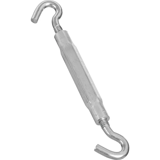 National Hardware 1/4 In. x 7-1/2 In. Zinc Hook Turnbuckle N222-000