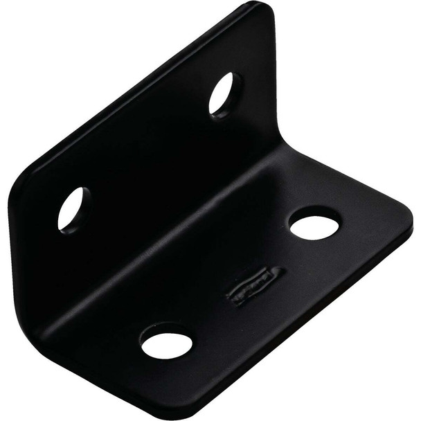 National Hardware 1.6 In. x 3 In. Black Heavy Duty Wide Corner Brace N351-483