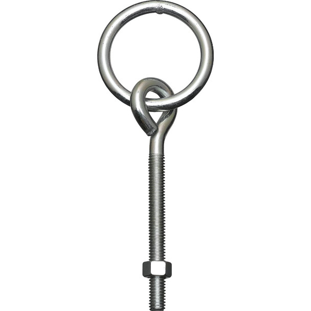 National Hardware 3/8 In. x 5-1/8 In. Zinc Ring Eye Bolt N220-632