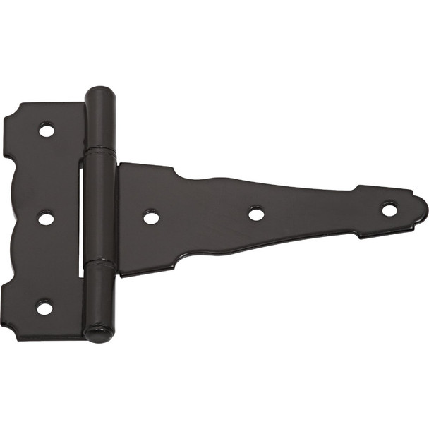 National Hardware 4 In. Black Ornamental Reversible T-Hinge N881-904