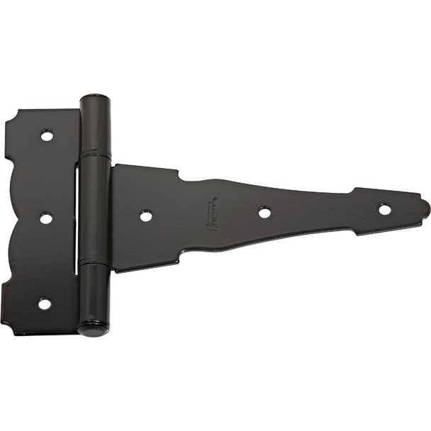 National Hardware 6 In. Black Ornamental Reversible T-Hinge N881-912