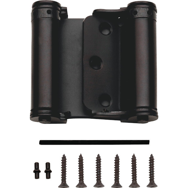 National Hardware 3 In. Oil Rubbed Bronze Double-Acting Spring Door Hinge
