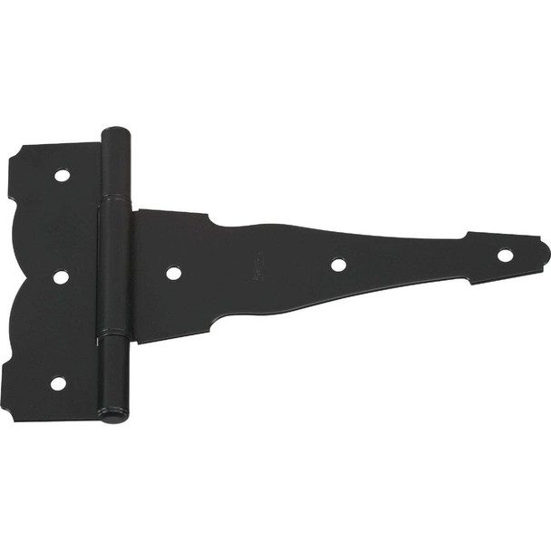 National Hardware 8 In. Black Ornamental Reversible T-Hinge N881-920