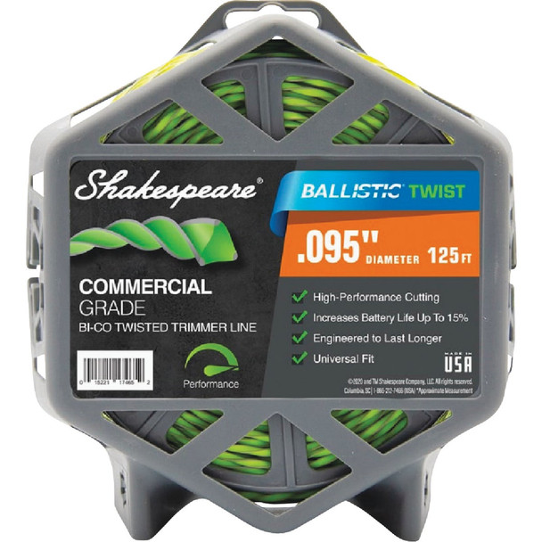 Shakespeare Ballistic Twist 0.095 In. x 125 Ft. Trimmer Line 17465