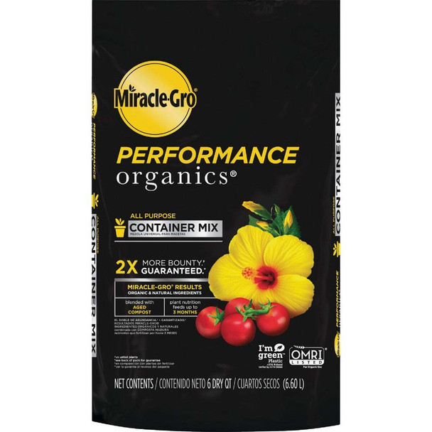 Miracle-Gro Performance Organics 6 Qt. All Purpose Container Mix 45606300