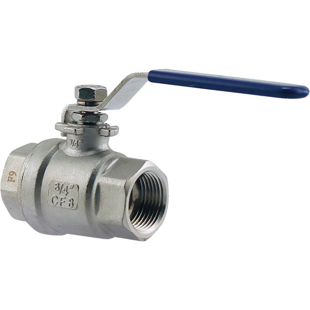 PLUMB-EEZE 3/4 In. FPT Stainless Steel Full Port Ball Valve PEBVSS-1007