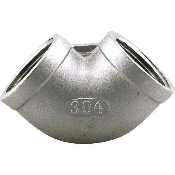 PLUMB-EEZE 3/4 In. FIP 90 Deg. Stainless Steel Elbow (1/4 Bend) U2-SSE-07