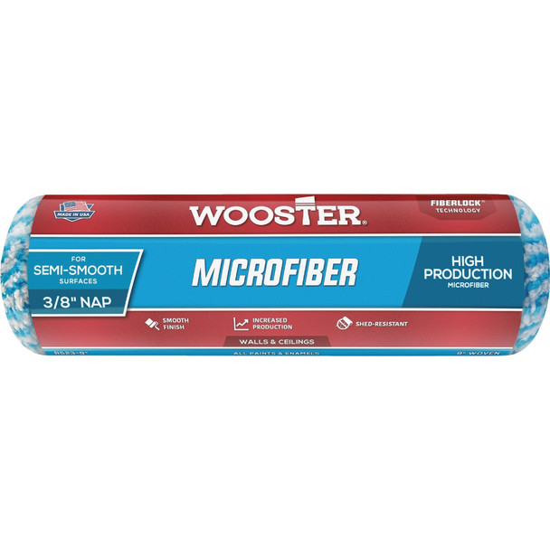 Wooster 9 In. x 3/8 In. Microfiber Roller Cover R523-9