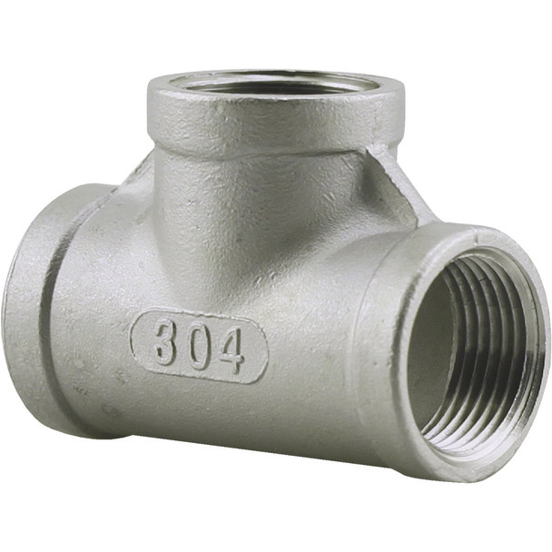 PLUMB-EEZE 1/4 In. FIP Stainless Steel Tee U2-SST-02