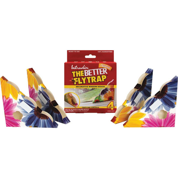 Intruder The Better Flytrap Disposable Indoor Fly Trap (4-Pack) 21080
