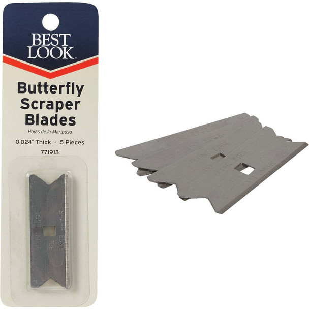 Master Painter Butterfly Replacement Scraper Blade (5-Pack) BFL-MP
