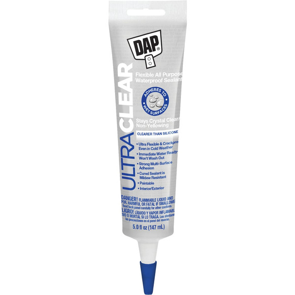 DAP Ultra 5 Oz. Flexible Elastomeric Sealant, Clear 7079818387
