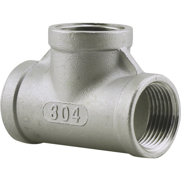 PLUMB-EEZE 1 In. FIP Stainless Steel Tee U2-SST-10