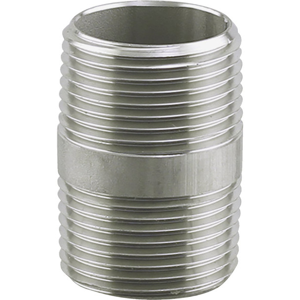 PLUMB-EEZE 1 In. MIP x 6 In. Stainless Steel Nipple U2-SSN-1060