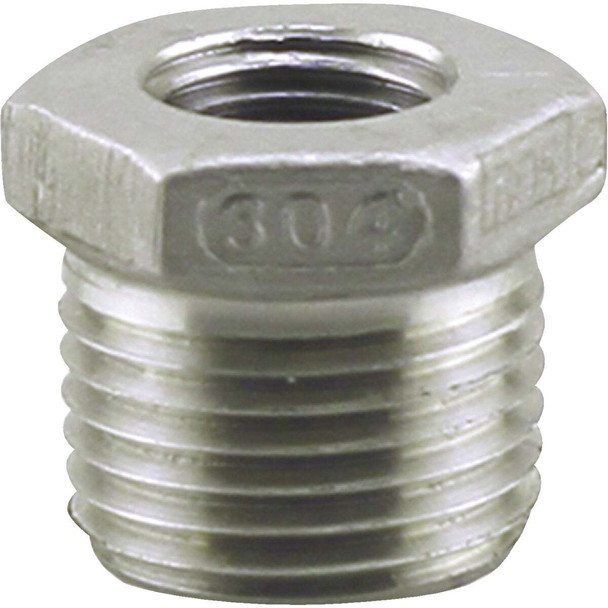 PLUMB-EEZE 1/2 In. MIP x 1/4 In. FIP Stainless Steel Bushing U2-SSB-0502
