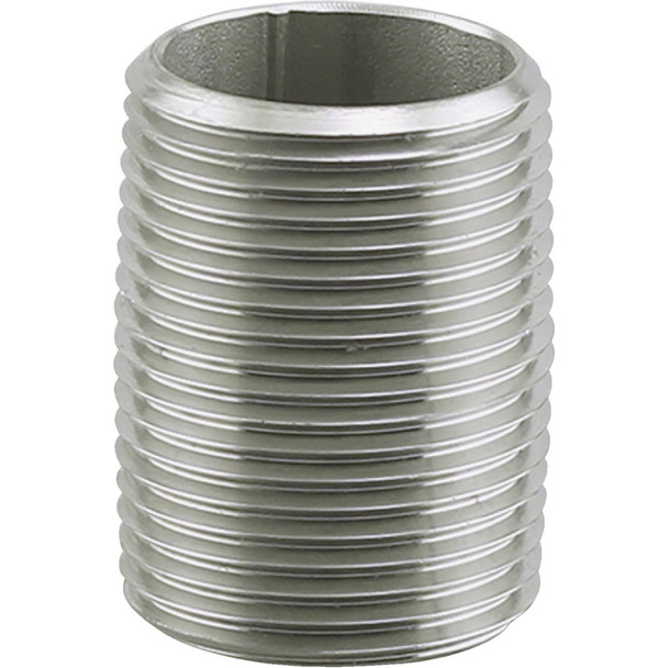 PLUMB-EEZE 1 In. MIP x Close Stainless Steel Nipple U2-SSN-10