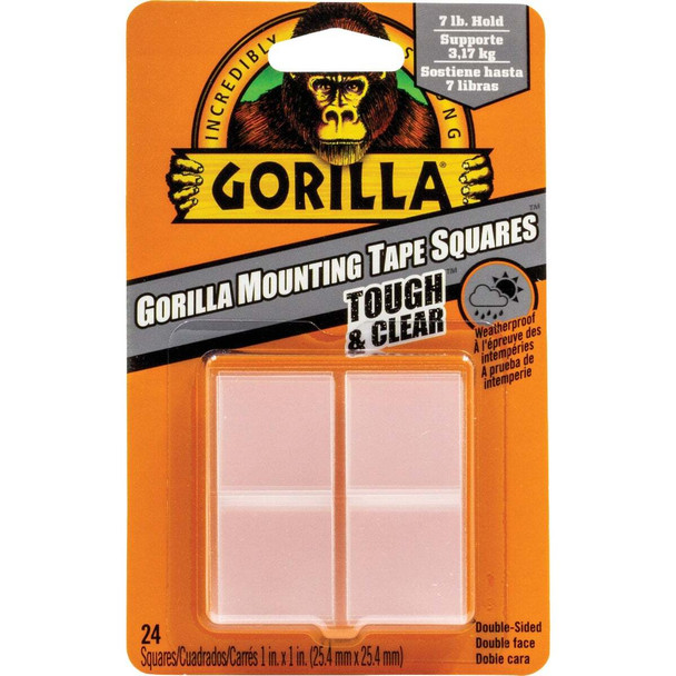 Gorilla 1" Clr Mounting Squares 6067202