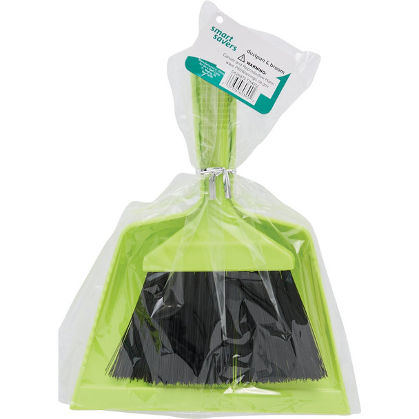 Smart Savers 6.7 In. Polypropylene Whisk Broom with Dust Pan 820024 Pack of 12