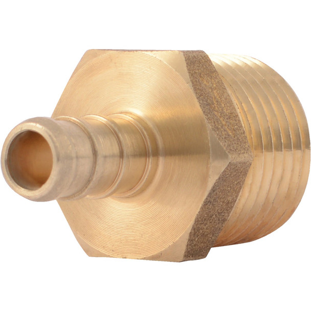 SharkBite 3/8 In. CF x 1/2 In. MPT Brass PEX Adapter UC118LFA
