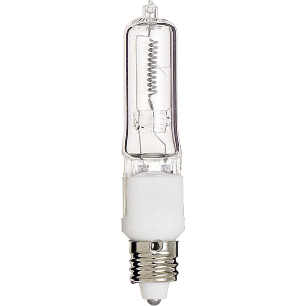 Satco 75W 120V Clear Mini Candelabra Base T4 Halogen Special Purpose Light Bulb
