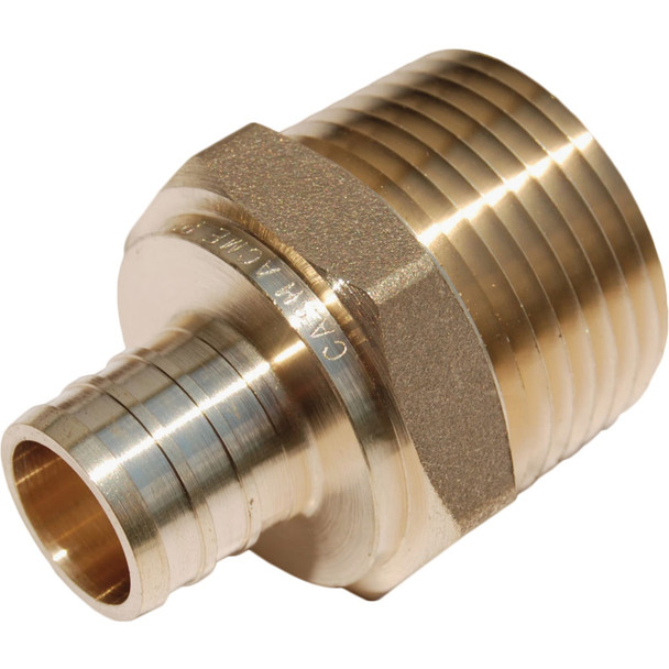 SharkBite 3/4 In. CF x 1 In. MPT Brass PEX Adapter UC139LFA