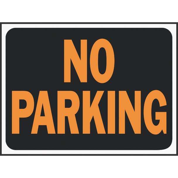 Hy-Ko 9x12 Plastic Sign, No Parking 3012 Pack of 10