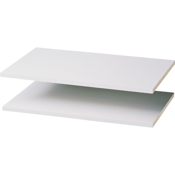 Easy Track 2 Ft. W. x 14 In. D. Laminated Closet Shelf, White (2-Pack) RS1423