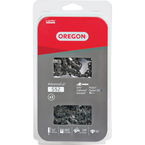 AdvanceCut 2pk 14" Repl Saw Chain S52T