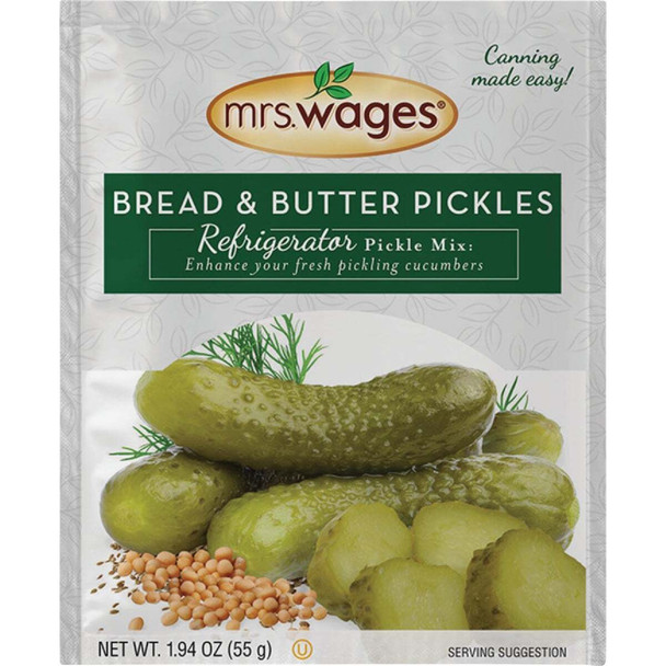 Mrs. Wages 1.94 Oz. Bread & Butter Refrigerator Pickling Mix W625-DG425