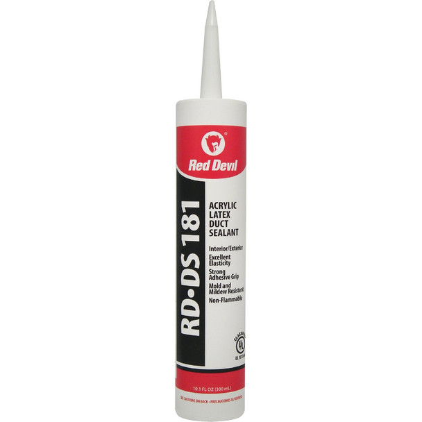 Red Devil RD-DS 181 10.1 Oz. Acrylic Latex Duct Sealant, Gray 0846DS