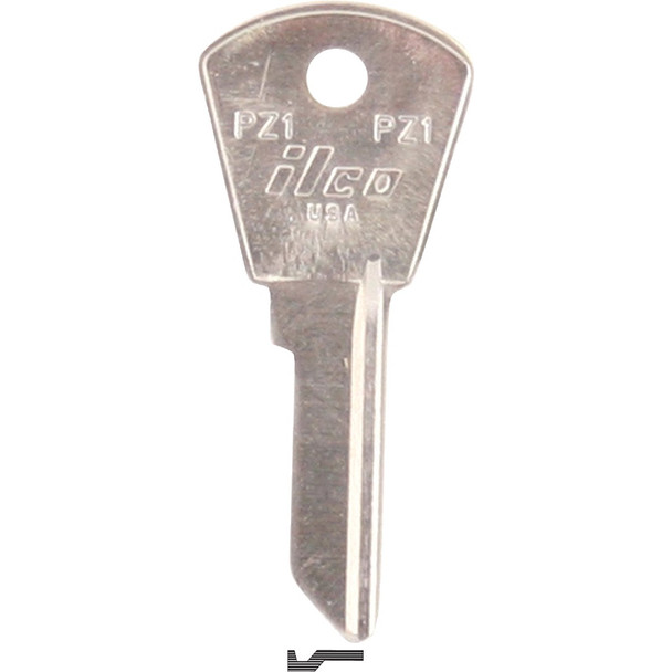 ILCO Papaiz Nickel Plated File Cabinet Key PZ1 (10-Pack) IAL01059042