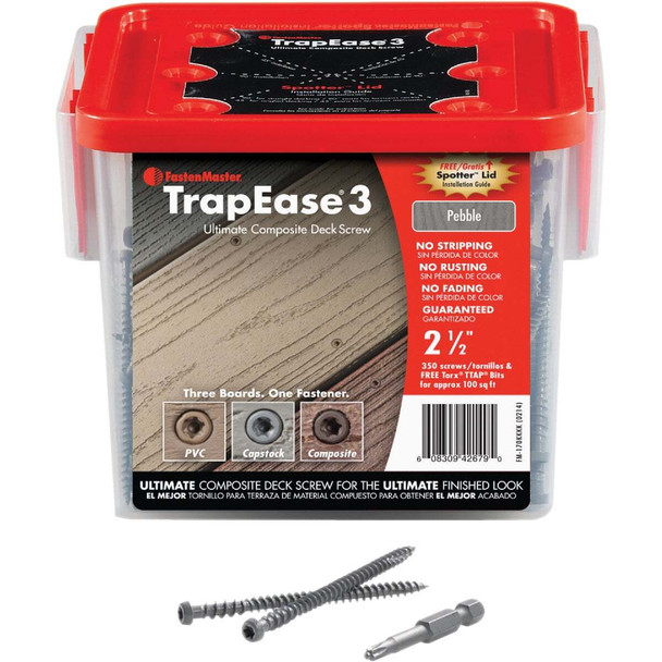 Trapease Gry Trapease Deck Screw FMTED-212-350GY