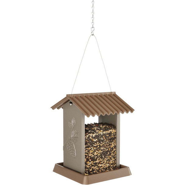 North States Brown Plastic Hopper Bird Feeder 9211M