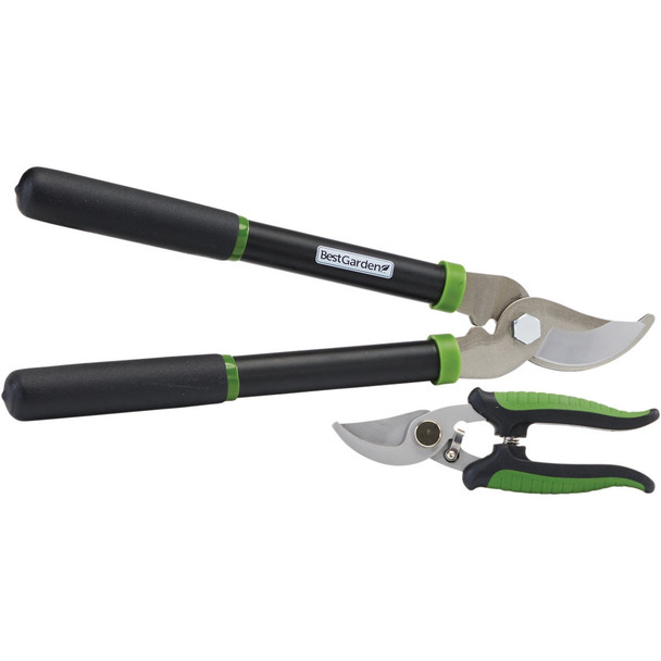 Best Garden 15 In. Bypass Lopper & 7 In. Bypass Pruner Combo GM-6962