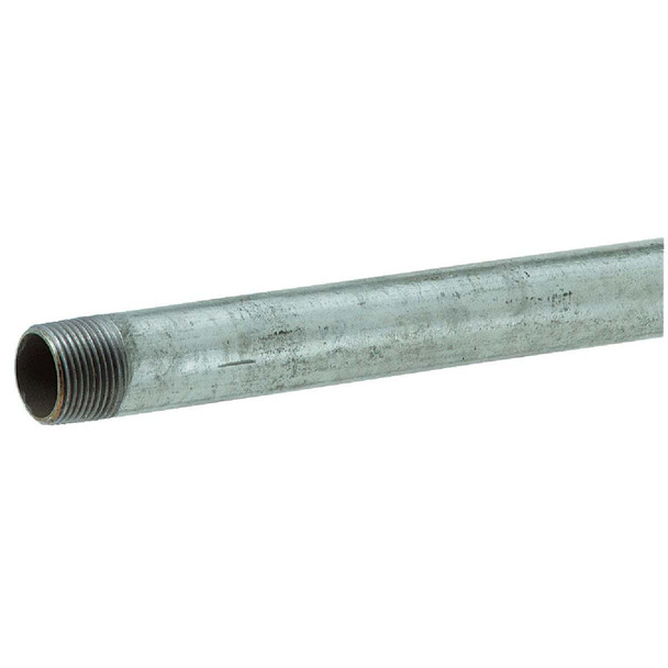 Southland 2 In. x 24 In. Carbon Steel Threaded Galvanized Pipe 568-240DB