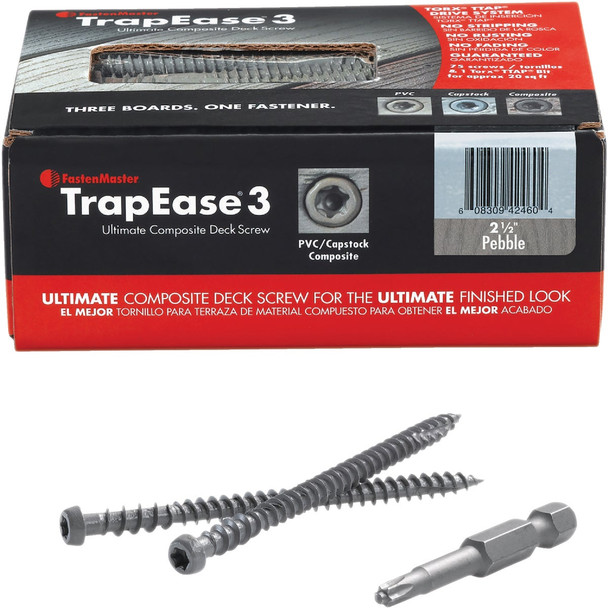 Trapease Gry Trapease Deck Screw FMTED-212-75GY