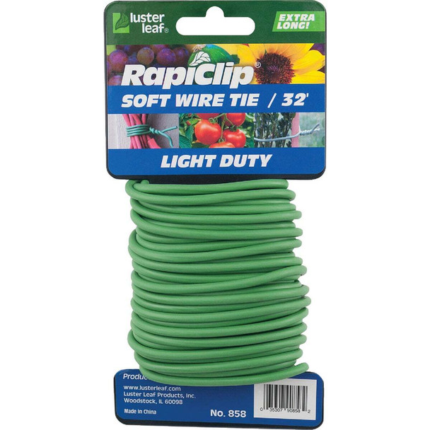 Rapiclip 32 Ft. Green Soft Wire Plant Tie 858