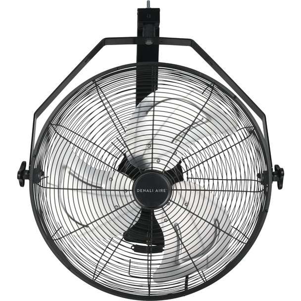 Denali Aire 20 In. Black 3-Speed High Velocity Wall Mount Fan 4DAFWLHV20